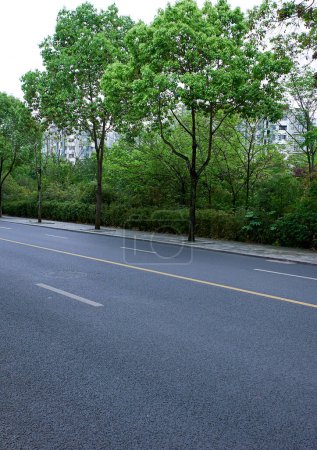 empty road in the city
