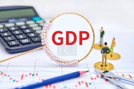 Gross domestic product (GDP) concept illustration