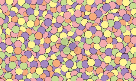 Illustration for Vector background with seamless circular pattern - Royalty Free Image