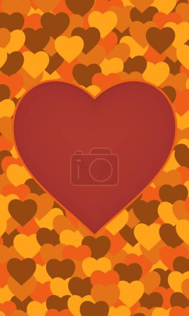 Illustration for Abstract background with hearts - Royalty Free Image