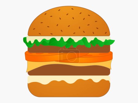 A delicious burger vector illustration