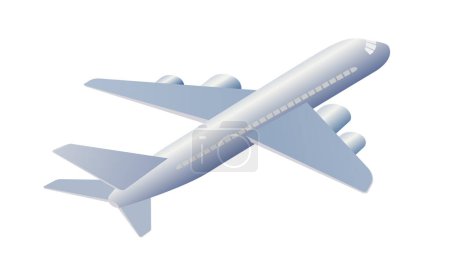 Vektorillustrationsmaterial eines einfachen Flugzeugs
