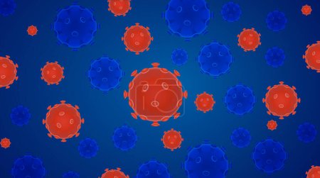 Illustration vectorielle du concept de coronavirus