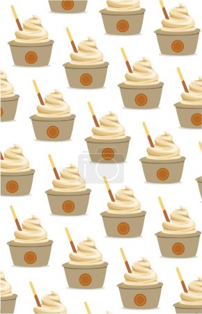 Illustration for Lots of ice cream cups - Royalty Free Image