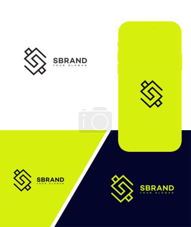 S Brief Logo Icon Markenidentität Zeichen Symbol Vorlage 