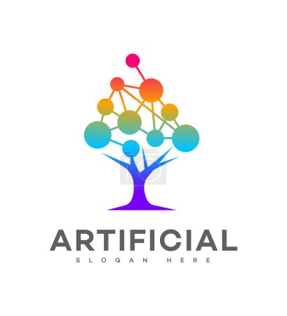 artificial intelligence logo Sign Symbol Template 