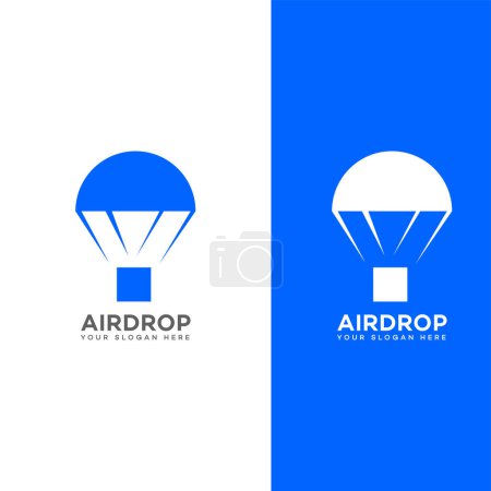 Illustration for Airdrop logo Sign Symbol Template - Royalty Free Image