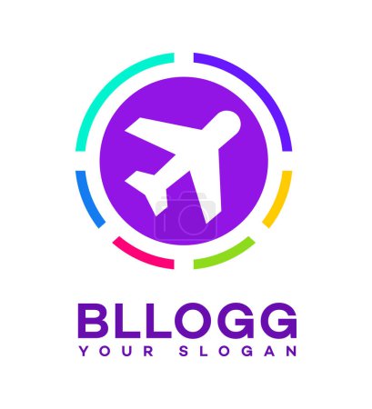 travel blog logo icon Template