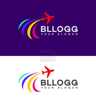 travel blog logo icon Template