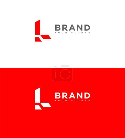 L Letra Logo Icono Signo de Identidad de Marca, L Letra Símbolo Plantilla 