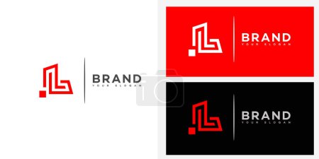 L lettre logo icône marque signe d'identité, L lettre symbole modèle 