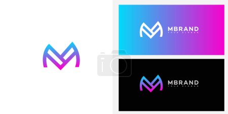 M Buchstabe Logo Icon Markenidentität Zeichen, M Buchstabe Symbol Vorlage  
