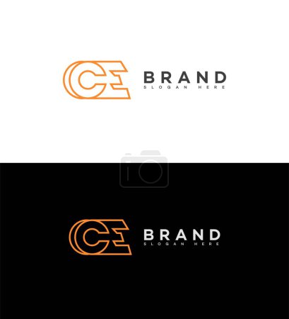 CE, EC Letter Logo Icon Brand Identity Sign, CE, EC Letter Symbol Template 