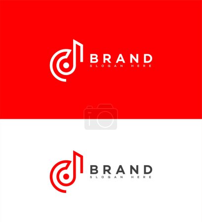 CD, Dc Letter Logo Icon Brand Identity Sign, CD, Dc Letter Symbol Template 