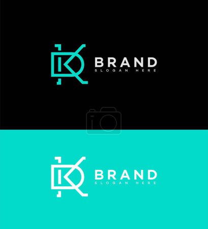 DK, KD Letter Logo Identity Sign Symbol Vorlage