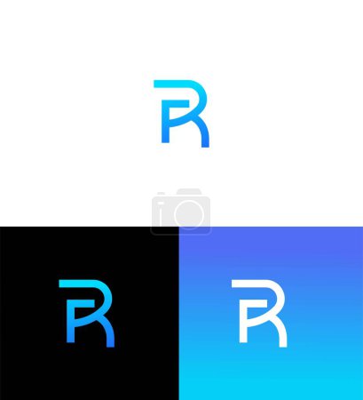 FR, RF Letter Logo Identity Sign Symbol Vorlage