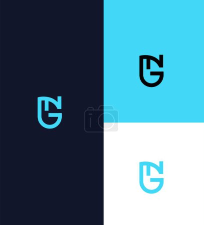 GN, NG Letter Logo Identity Sign Symbol Template