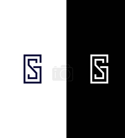 GS, SG Letter Logo Identity Sign Symbol Template