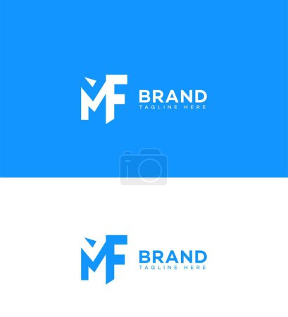 MF, FM Letter Logo Identity Sign Symbol Template