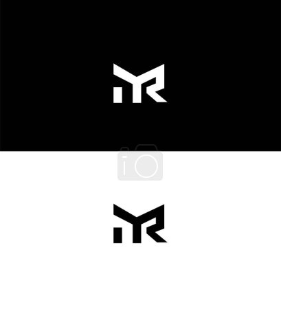 MR, RM Letter Logo Identity Sign Symbol Vorlage
