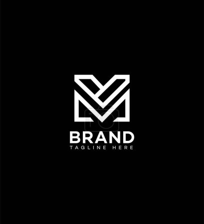 MV, VM Letter Logo Identity Sign Symbol Template