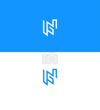 Modèle de symbole de signe d'identité de logo de lettre de NG, GN