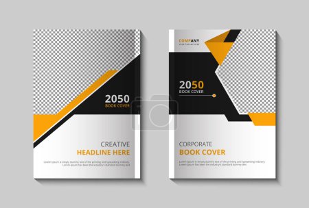 modern book cover design and company annual report