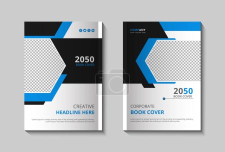 Geschäftsbuch-Einband Broschüre Cover-Design oder Geschäftsbericht und Unternehmensprofil Einband und Bucheinband