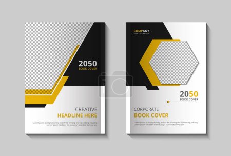 business book cover brochure cover design or annual report and company profile cover and bookly