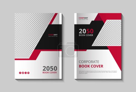 Illustration for Business book cover brochure cover design or annual report and company profile cover and book cover - Royalty Free Image