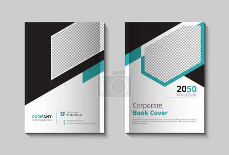 Modernes Buchcover-Design und Geschäftsbericht des Unternehmens