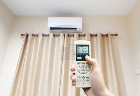Air conditioner with remote controller.