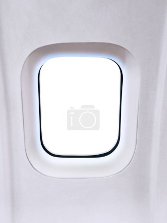 vista de ventana del avión vista vacía
