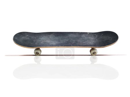 Skateboard on a white background