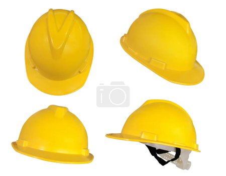 Foto de Set casco deferencial amarillo, herramientas de construcción para industrial - Imagen libre de derechos