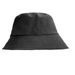 black bucket hat Isolated on a white background