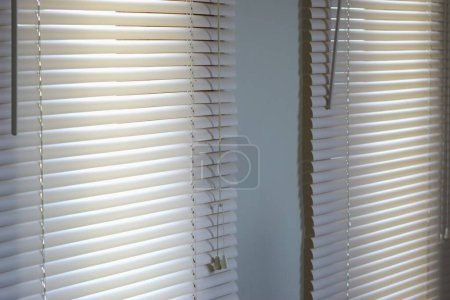 Photo for Close up of a window with blinds - Royalty Free Image