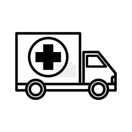 ambulance vehicle icon vector