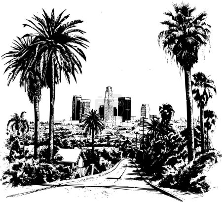 Sketched Los Angeles Skyline, Impresiones artísticas
