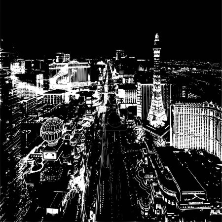 Architektonische Details von Las Vegas, Röntgenaufnahme von Las Vegas