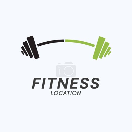 Fitness Logo Free Vector GYM logo Dumbbells Concept Abstract Design
