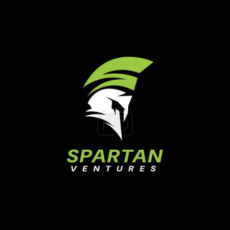 Diseño del logotipo de Spartan. Guerrero deporte equipo símbolo espartano griego gladiador