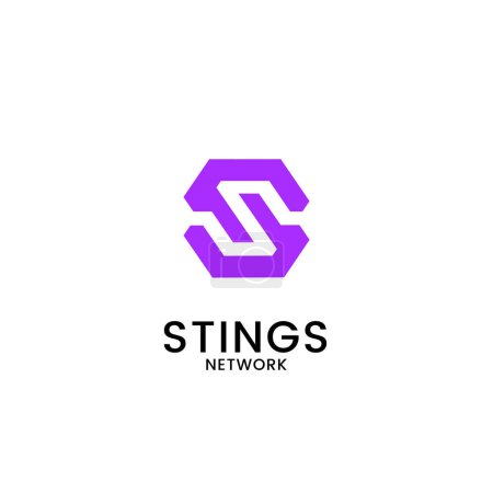 Logotipo de la letra S Logotipo de Stings Logotipo de negocio moderno para la letra inicial de su empresa icono de vector ilustración superposición estilo