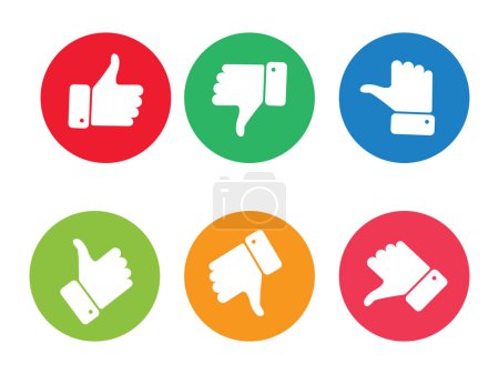 Rating thumb icon set, thumb up, down and to the side sign button, Design Elements for SMM, CEO, APP, UI, UX, Marketing,