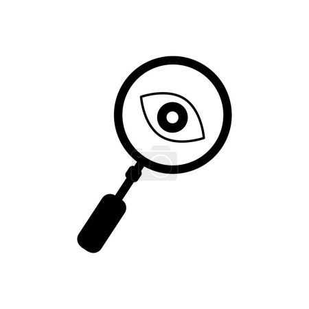 Illustration for Search icon button - magnifying glass loupe sign symbol, magnifier icon - Royalty Free Image