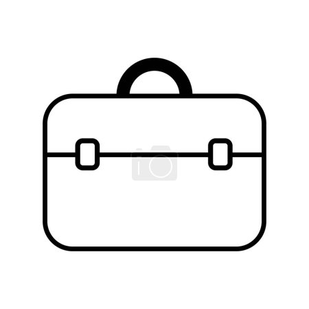 Illustration for Briefcase icon . suitcase icon. business office bag vector symbol. travel bag icon. vacation, tourism and luggage symbol. isolated vector image - Royalty Free Image