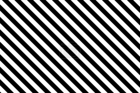 Illustration for Black and white Striped pattern, seamless black and white texture - Royalty Free Image