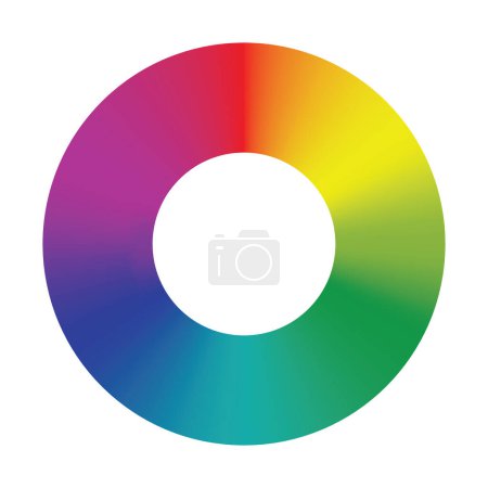 Foto de Selector de espectro de rueda de color selector. Paleta de ruedas de color RGB Spectrum. Color arco iris diagrama círculo - Imagen libre de derechos