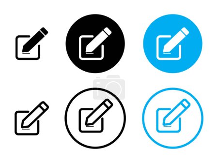 edit pen icon, create modify pen sign button, editing text file document icons, Pencil icon, sign up icon, Notepad edit document with pencil icon.