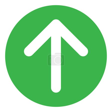 Foto de Icono de flecha hacia arriba, Símbolo de navegación direccional, Icono de flecha hacia arriba aislado - Imagen libre de derechos